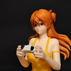 11.5cm Sitting Pose Game Console Anime Figure Trend Toy Desktop Ornament Pc Case Pvc Statue Decoration Collectible Model Gifts