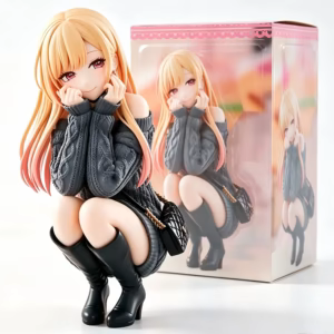 Anime Marin Kitagawa Squatting Pose | My Dress-Up Darling Figure 10CM PVC Ornaments Model Toys Doll Collection Ornaments Gift